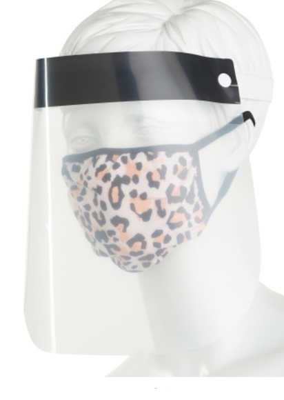 Cheetah Print Face Shield & Ma - Picture 1 of 10